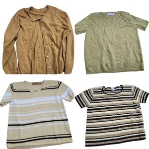 Vintage 90s Tops Cottagecore Lot 5 L